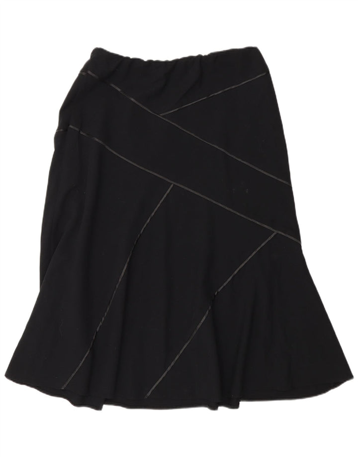 Marks & Spencer Womens A-Line Skirt UK 14 Medium W30  Black Polyester