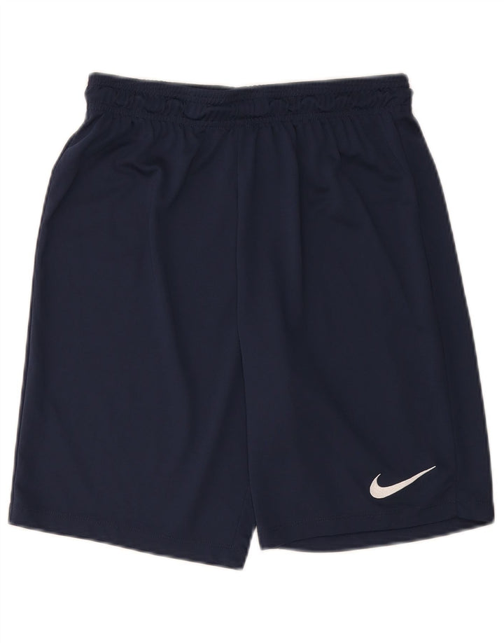 Nike Mens Sport Shorts Small Navy Blue Polyester