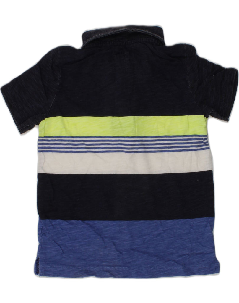 OSH KOSH Boys Polo Shirt 3-4 Years Navy Blue Colourblock Cotton | Vintage Osh Kosh | Thrift | Second-Hand Osh Kosh | Used Clothing | Messina Hembry 