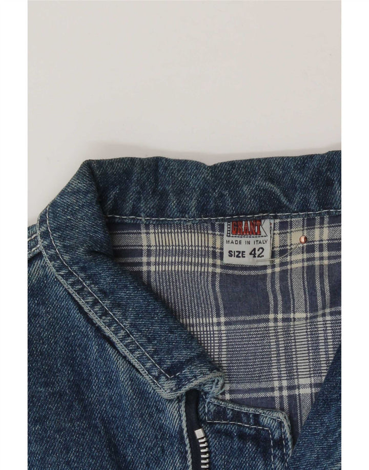 Vintage Womens Denim Jacket IT 42 Medium Blue Cotton