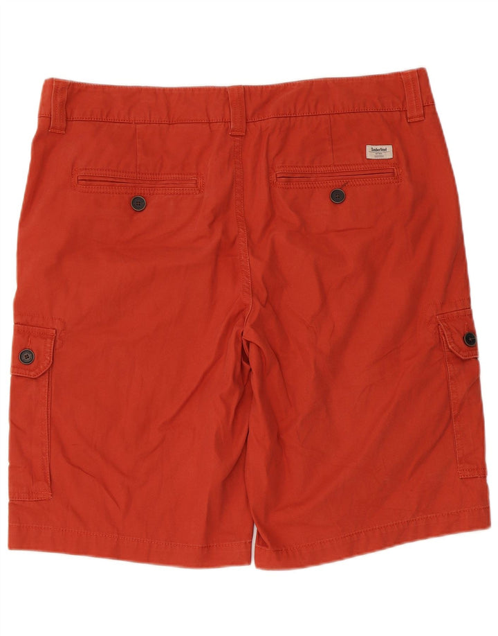 Timberland Mens Cargo Shorts W36 Large  Red Cotton