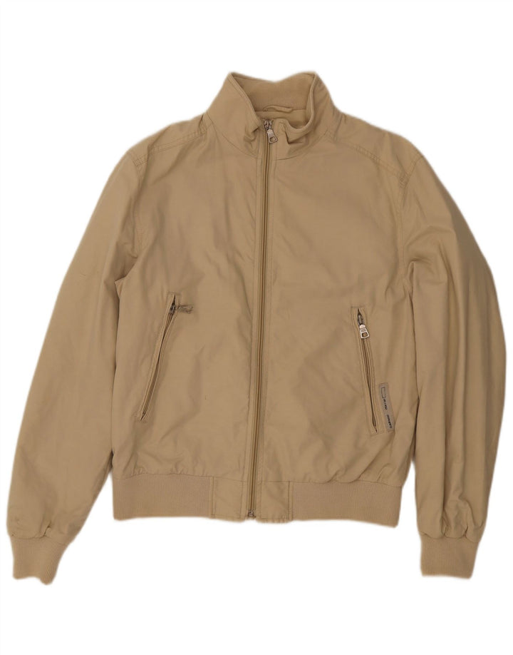 Gas Mens Bomber Jacket UK 38 Medium Beige