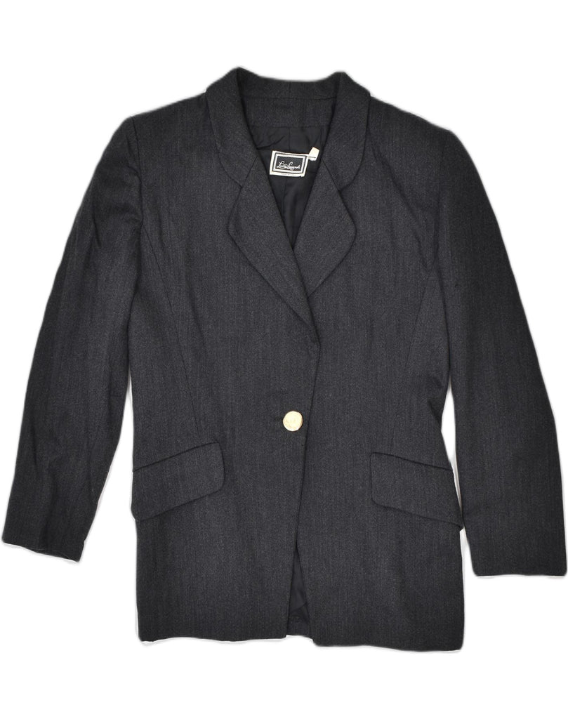 LUISA SPAGNOLI Womens 1 Button Blazer Jacket IT 42 Medium Black | Vintage Luisa Spagnoli | Thrift | Second-Hand Luisa Spagnoli | Used Clothing | Messina Hembry 