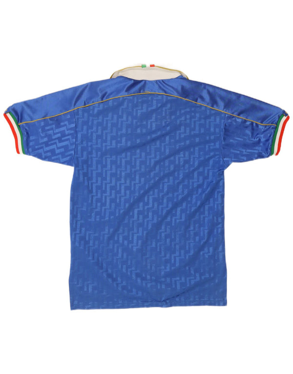 Nike Mens Italy Soccer Home 1994-1996 Football Shirt Small Blue Polyester