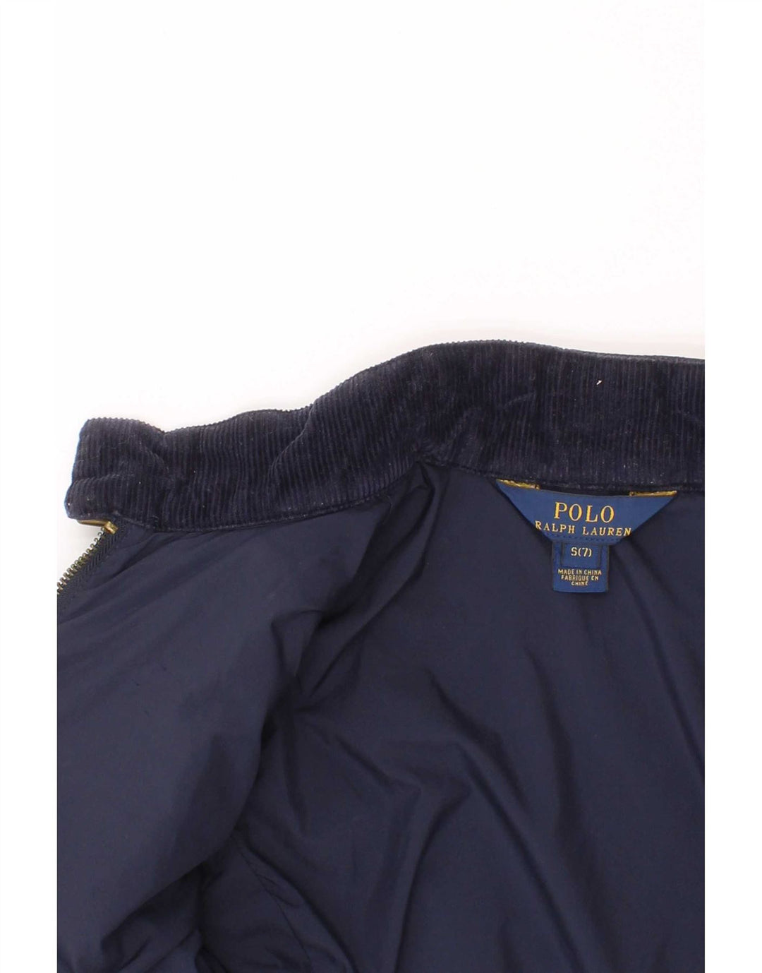 Polo Ralph Lauren Girls Quilted Jacket 6-7 Years Small Navy Blue Polyester