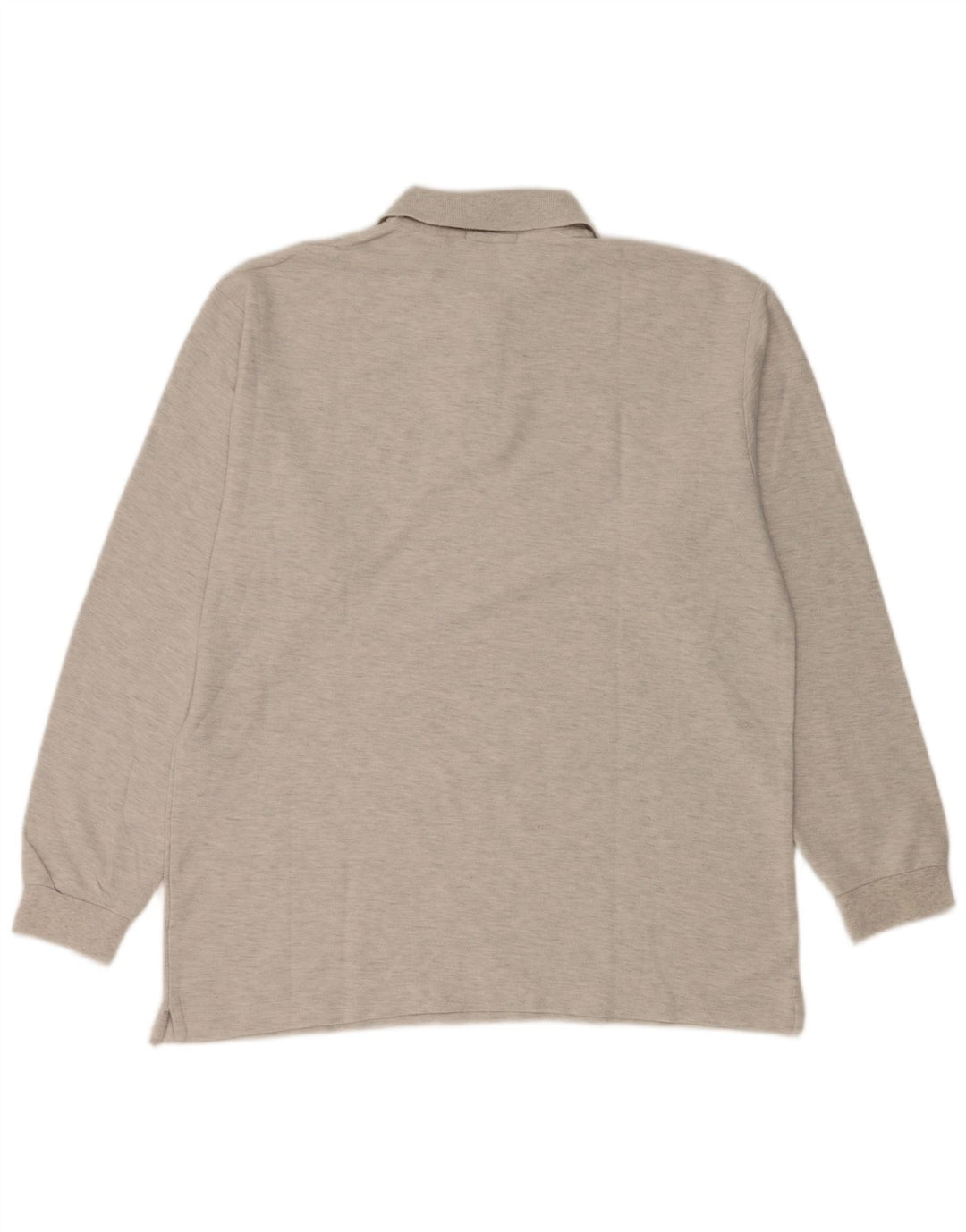 Fila Mens Long Sleeve Polo Shirt IT 52 Large Grey Cotton