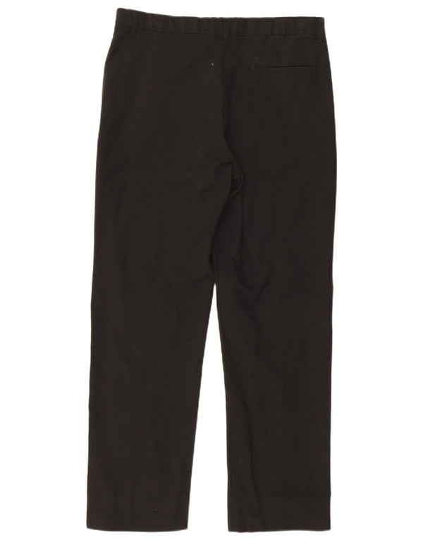 Marks & Spencer Boys Straight Chino Trousers 15-16 Years W32 L28 Black