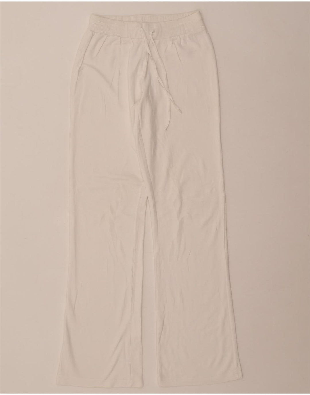 Brugi Womens Tracksuit Trousers UK 10 Small White Cotton