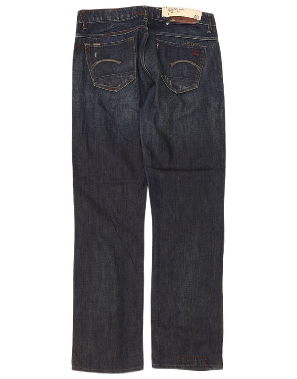 G-Star Womens Straight Jeans W29 L29 Navy Blue Cotton