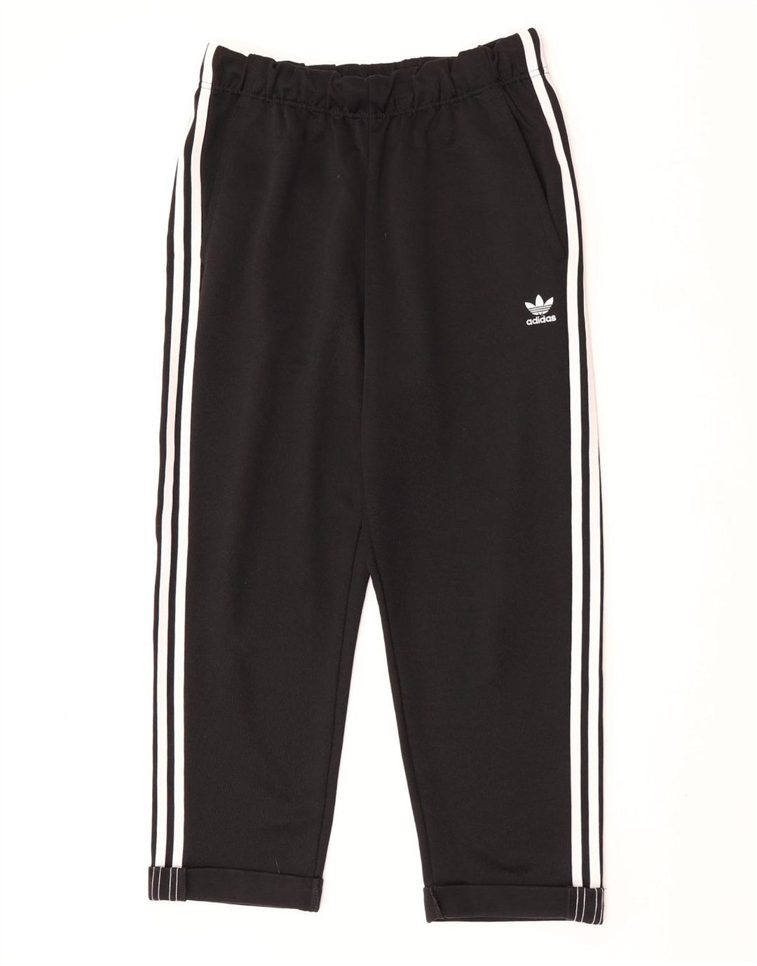 Adidas Womens Tracksuit Trousers UK 12 Medium Black Polyester