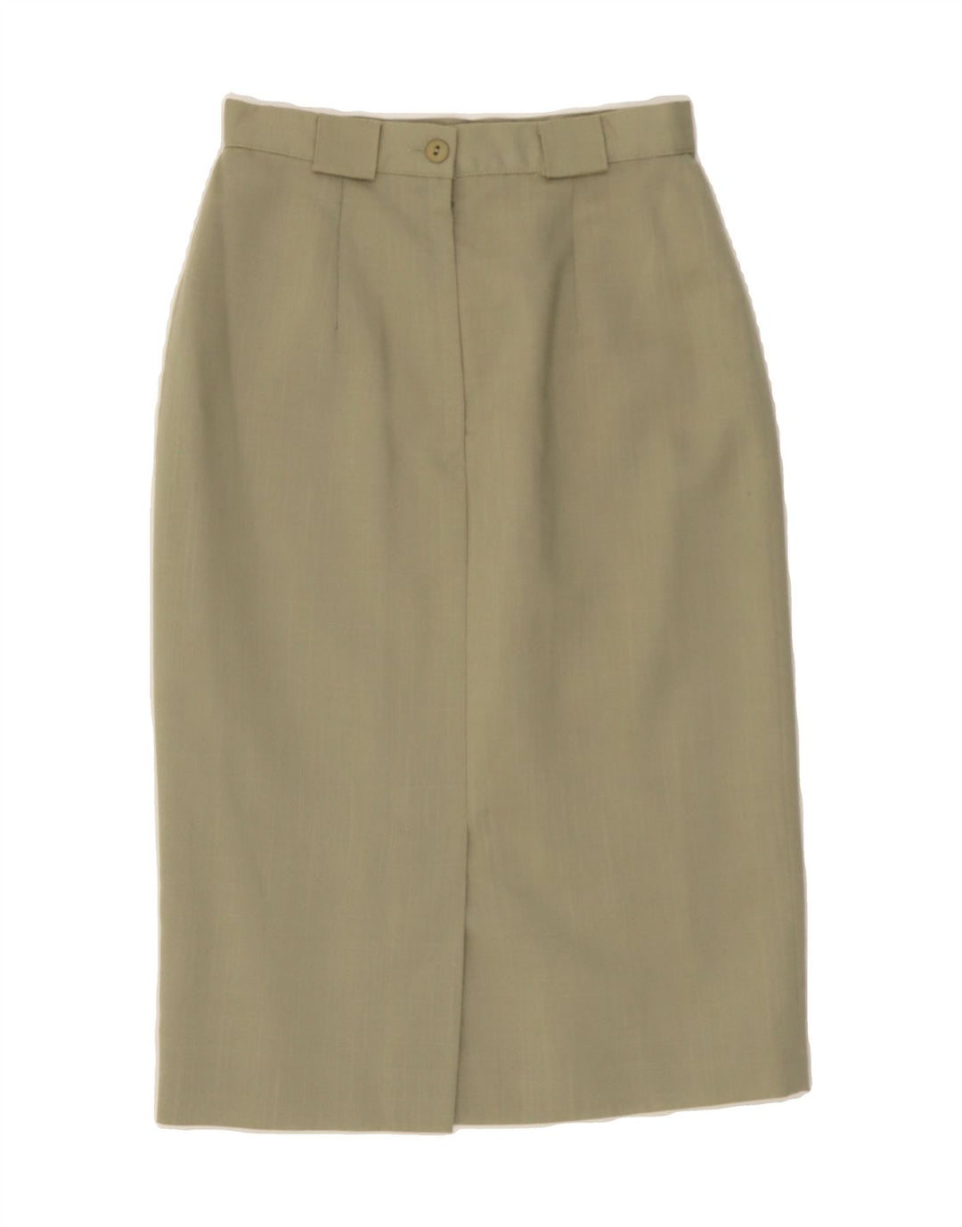 ST. BERNARD Womens Midi Pencil Skirt UK 10 Small W26 Green Polyester Vintage St. Bernard and Second-Hand St. Bernard from Messina Hembry 