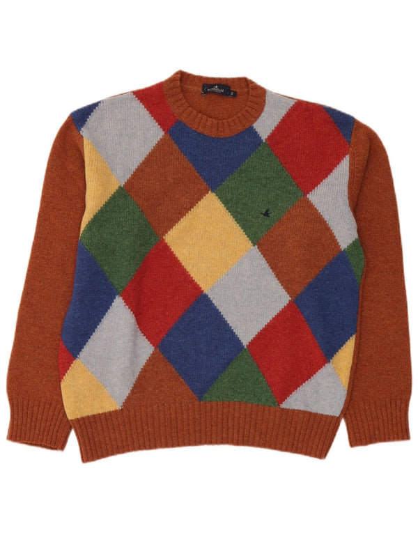 BROOKSFIELD Mens Crew Neck Jumper Sweater IT 50 Medium Brown