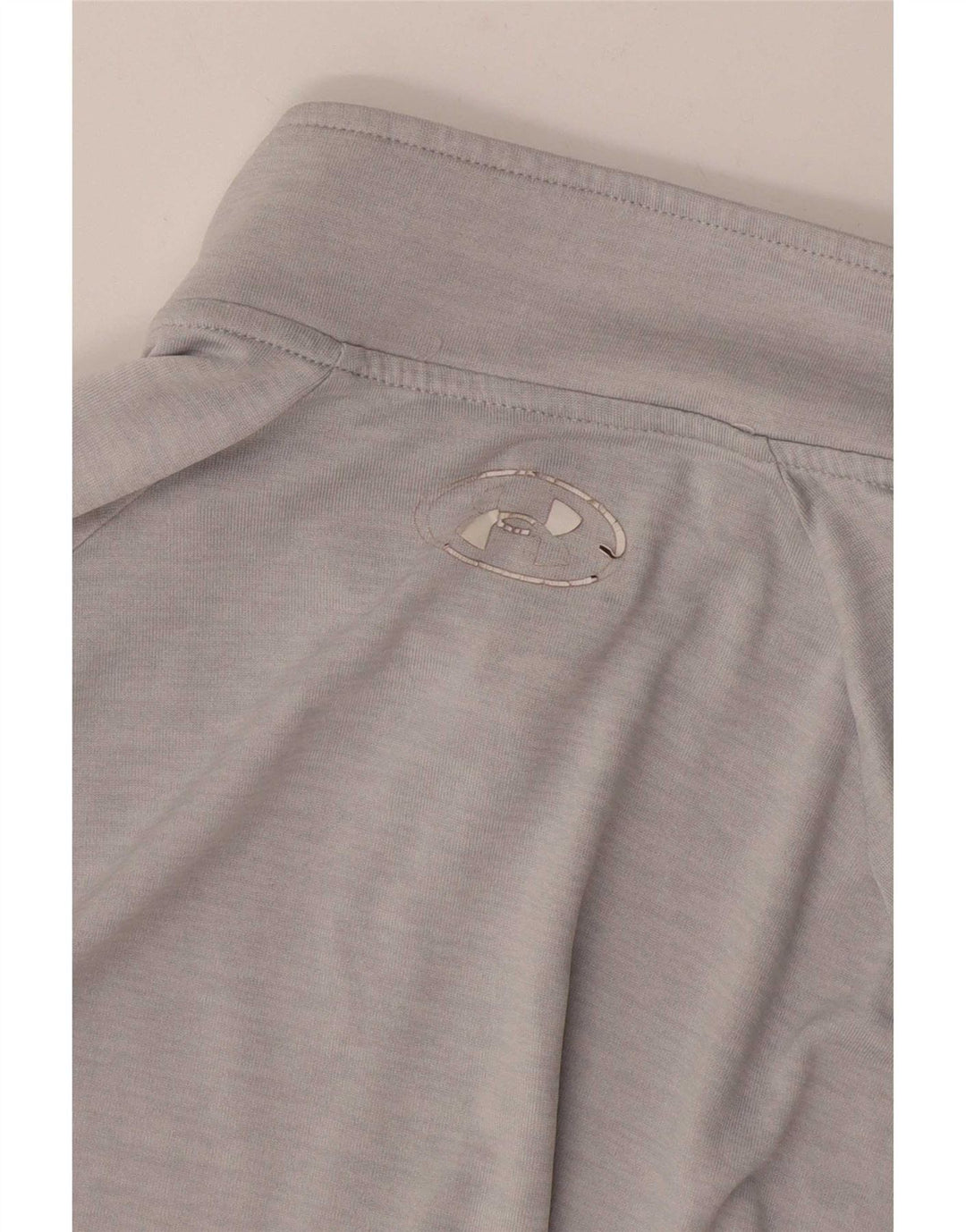 Under Armour Mens Zip Neck Top Long Sleeve Small Grey Polyester