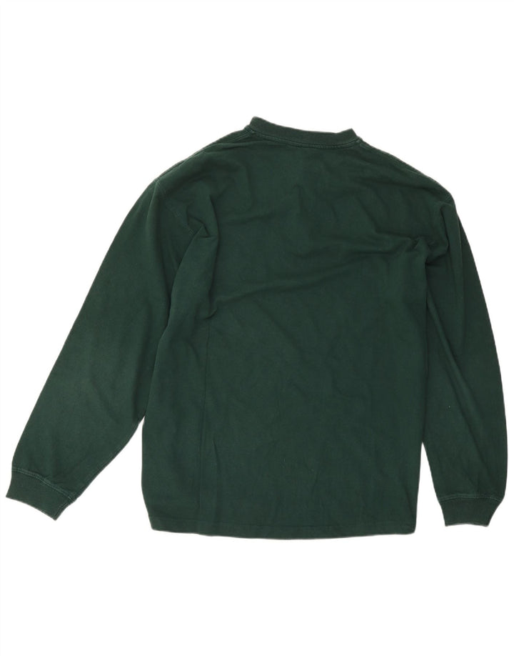 Carhartt Mens Top Long Sleeve Large Green Cotton