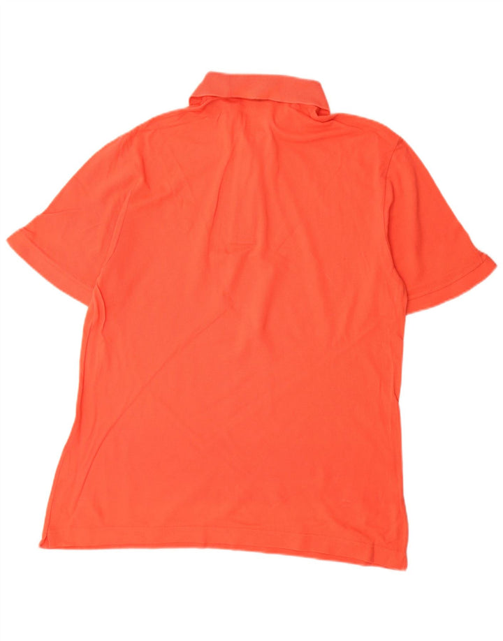 SERGIO TACCHINI Mens Polo Shirt IT 48 Medium Orange Cotton