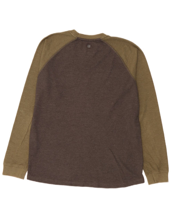 Mountain Warehouse Mens IsoCool Top Long Sleeve Large Grey Colourblock