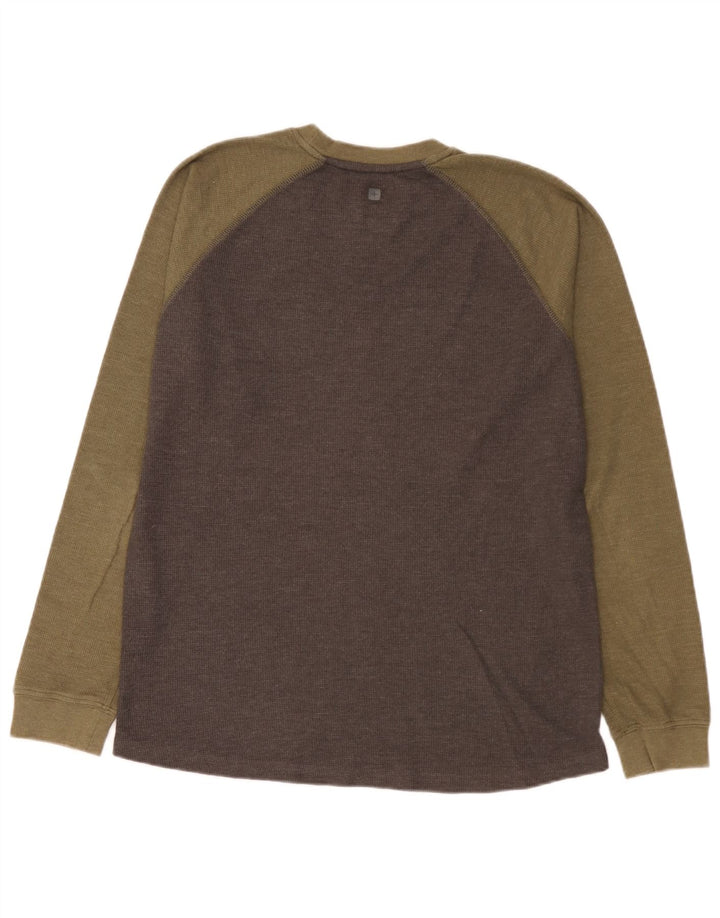 Mountain Warehouse Mens IsoCool Top Long Sleeve Large Grey Colourblock