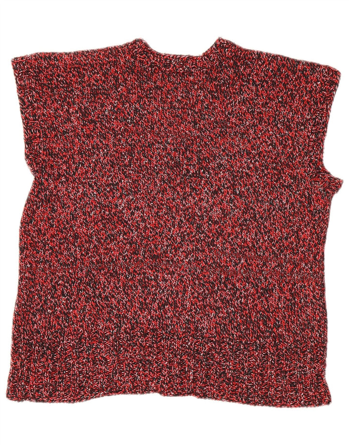 Vintage Womens Vest Tank Top UK 18 XL Red Flecked