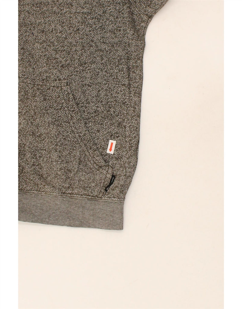 BILLABONG Boys Zip Hoodie Sweater 9-10 Years Grey Flecked Cotton Vintage Billabong and Second-Hand Billabong from Messina Hembry 
