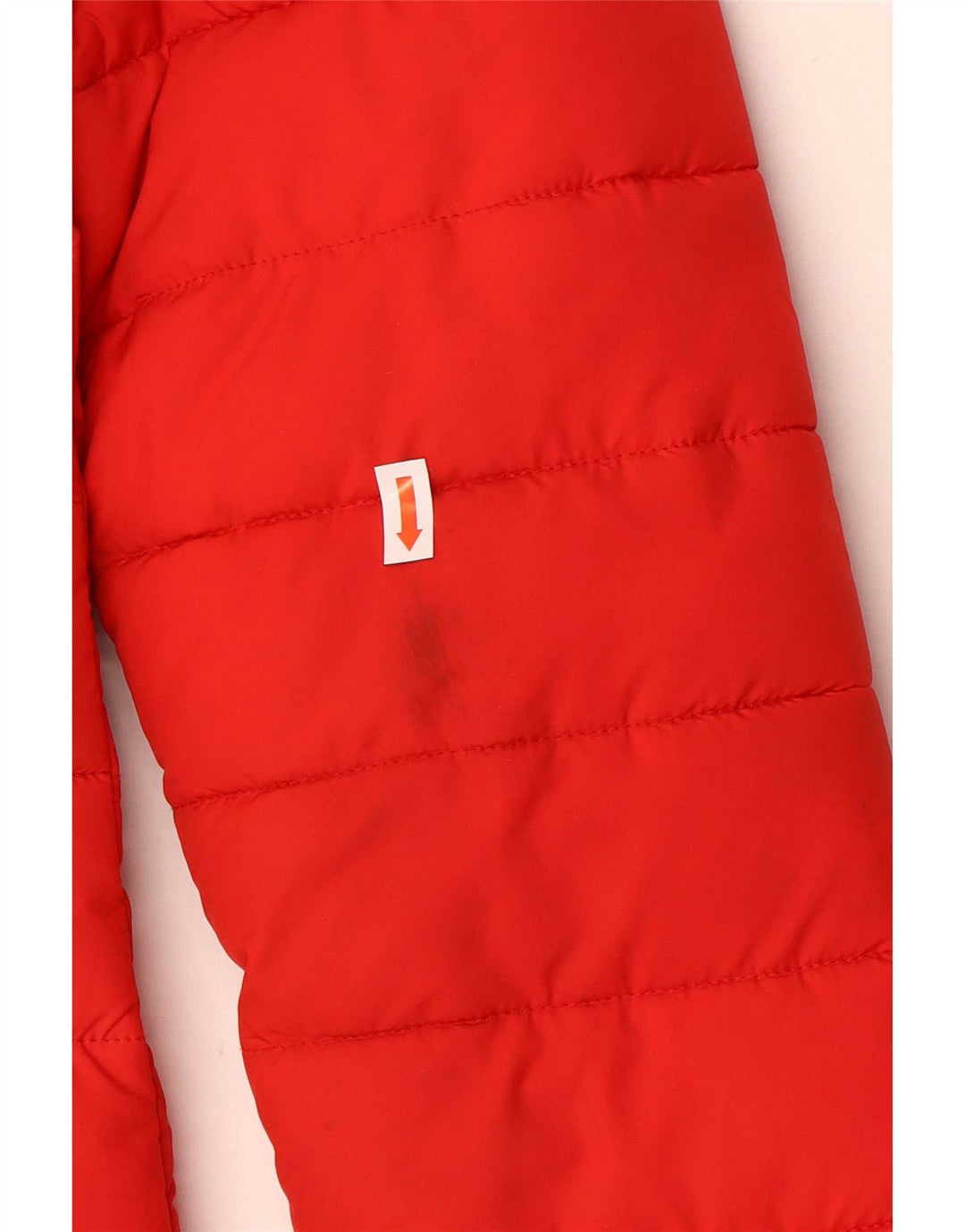 Superdry Womens Hooded Padded Coat UK 8 Small Red Polyester