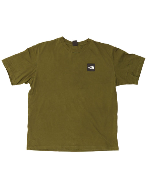 The North Face Mens T-Shirt Top Large Green Cotton