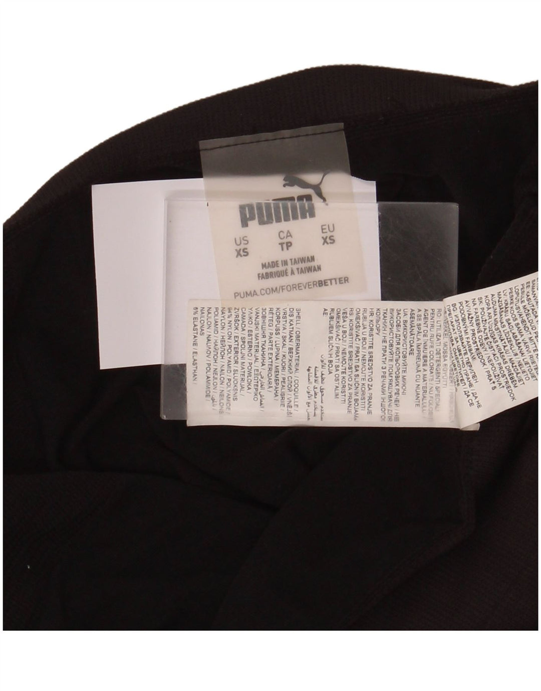 PUMA Womens Graphic Leggings UK 6 XS  Black Nylon