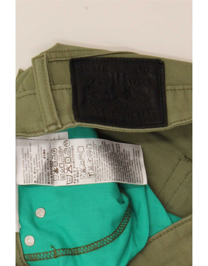 Levi's Mens 511 Slim Jeans W33 L34 Khaki Cotton