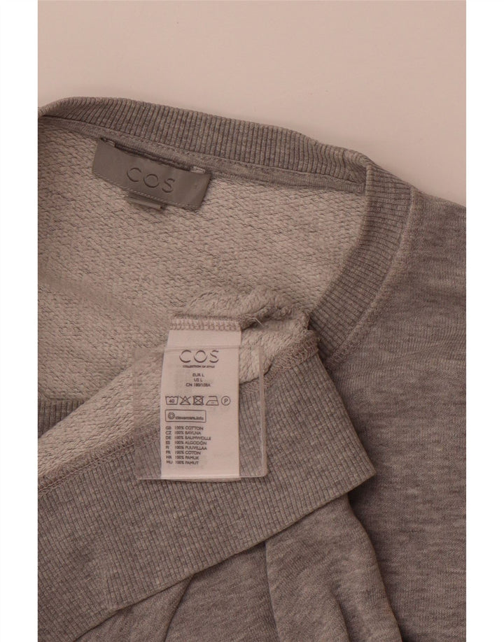COS Mens Sweatshirt Jumper Large Grey Cotton