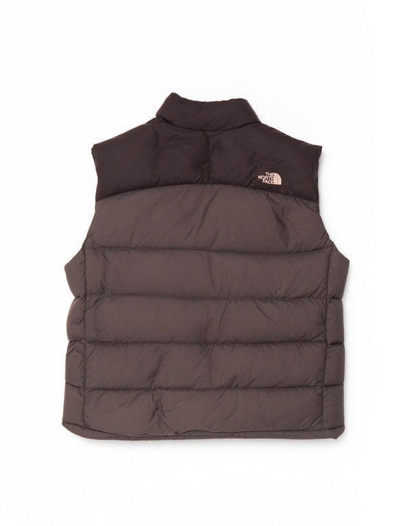 The North Face Mens Padded Gilet UK 42 XL Grey Colourblock Nylon