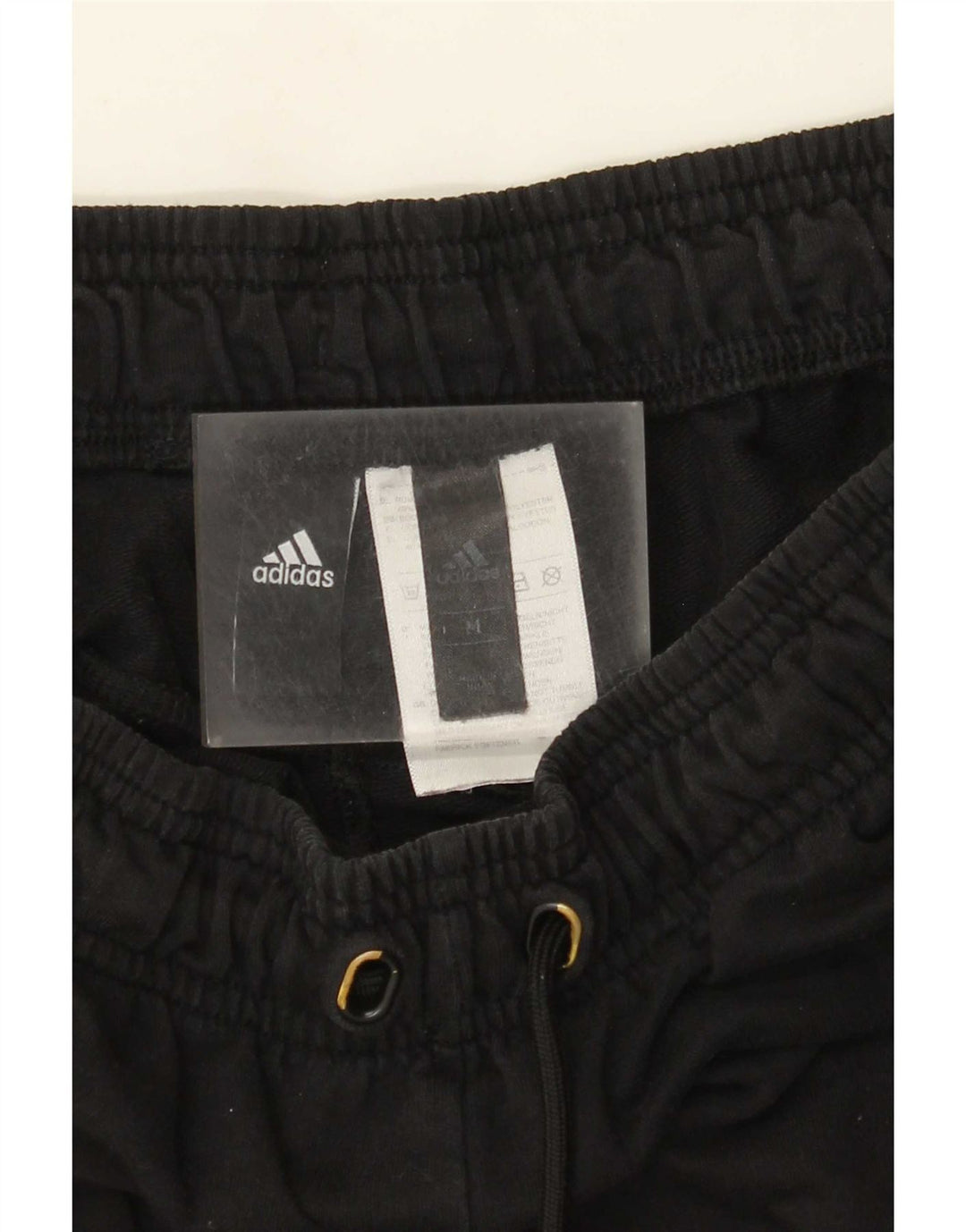 Adidas Womens Sport Shorts UK 12 Medium Black Cotton