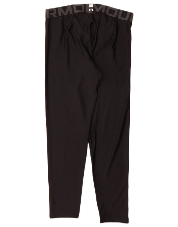 Under Armour Boys Heat Gear Graphic Tracksuit Trousers 13-14 Years XL Black