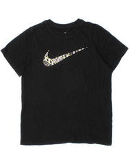 NIKE Boys Athletic Cut Graphic T-Shirt Top 10-11 Years Medium Black