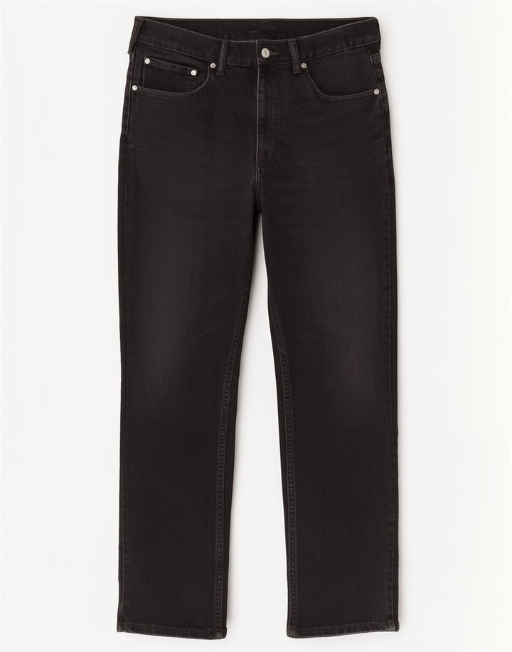 Levi's Womens 505 Straight Jeans W36 L29 Black Cotton
