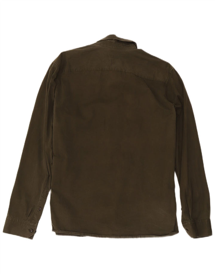Ted Baker Mens Shirt Size 5 XL Khaki Cotton