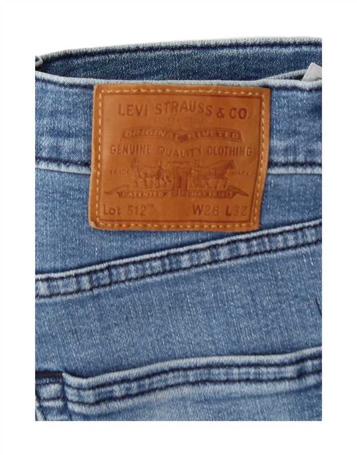 LEVI'S Womens 512 Slim Tapered Jeans W28 L32 Blue Cotton Vintage Levi's and Second-Hand Levi's from Messina Hembry 