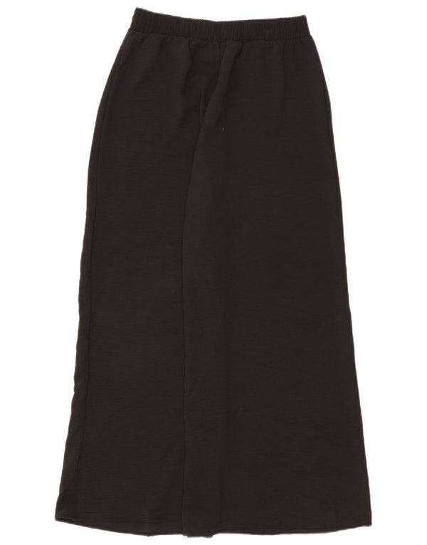 ZARA Womens Wide Leg Casual Trousers Large W30 L29 Black Polyester