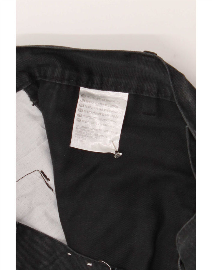 Dickies Mens Straight Cargo Trousers W32 L30 Black Polyester