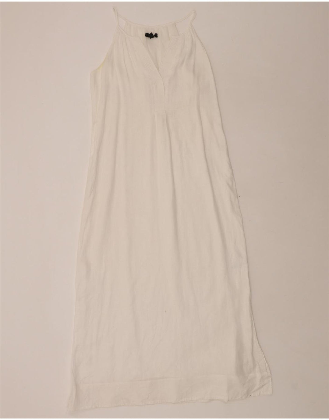 J. CREW Womens Sleeveless Maxi Dress UK 10 Small White Linen