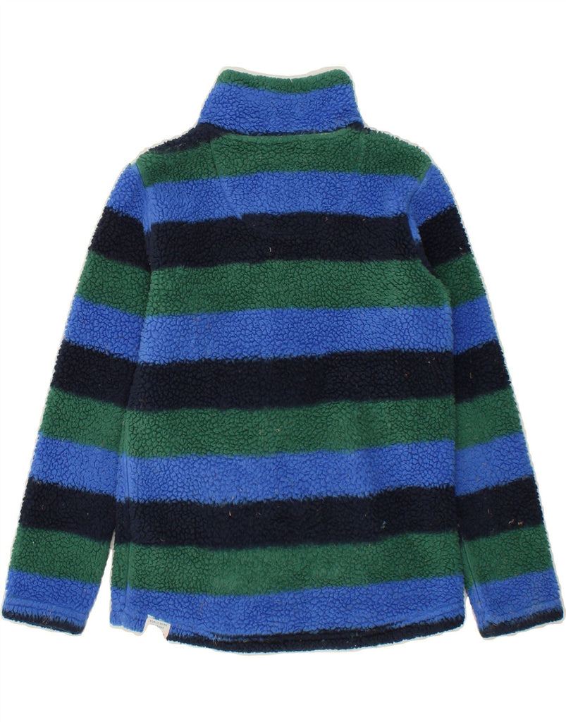 FAT FACE Boys Zip Neck Fleece Jumper 8-9 Years Multicoloured Striped Vintage Fat Face and Second-Hand Fat Face from Messina Hembry 