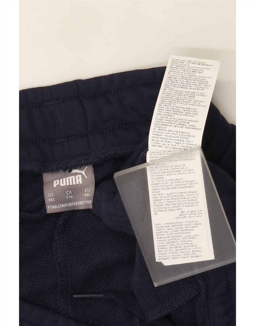 Puma Mens Sport Shorts 2XL Navy Blue Cotton
