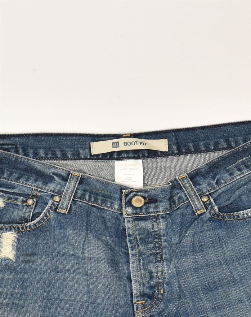 GAP Womens Distressed Bootcut Jeans W35 L32 Blue Cotton | Vintage Gap | Thrift | Second-Hand Gap | Used Clothing | Messina Hembry 