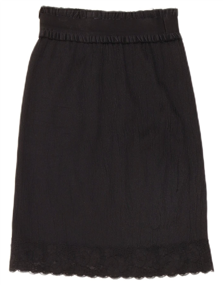Vintage Womens A-Line Skirt W26 Small  Black