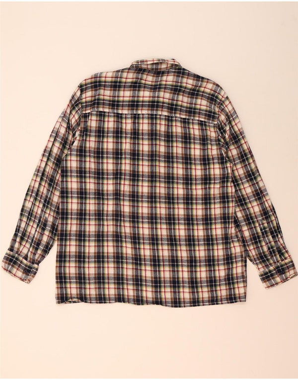 Follie Mens Shirt Size 43/44 XL Multicoloured Check Cotton