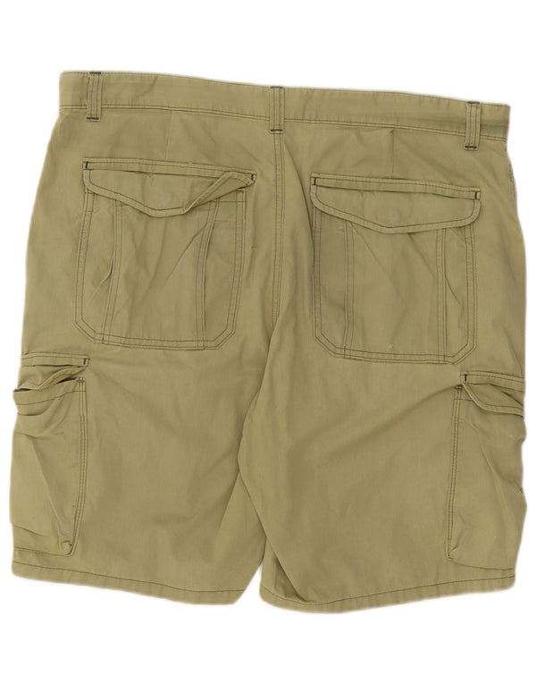 Marks & Spencer Mens Regular Cargo Shorts W38 XL Khaki Cotton