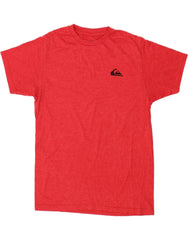 QUIKSILVER Mens Regular Fit T-Shirt Top Medium Red Cotton