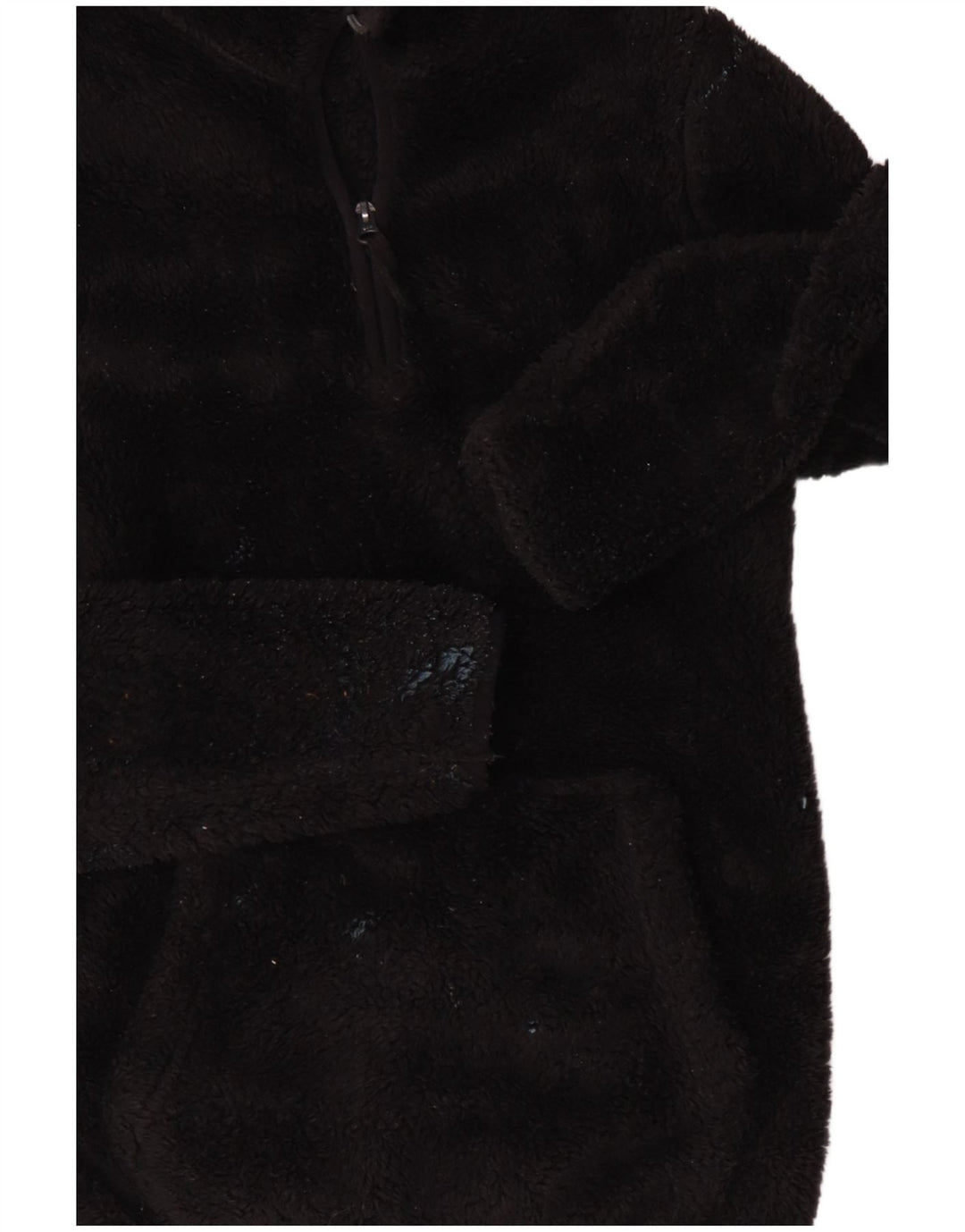 Mountain Warehouse Womens Zip Neck Fleece Jumper UK 12 Medium Black