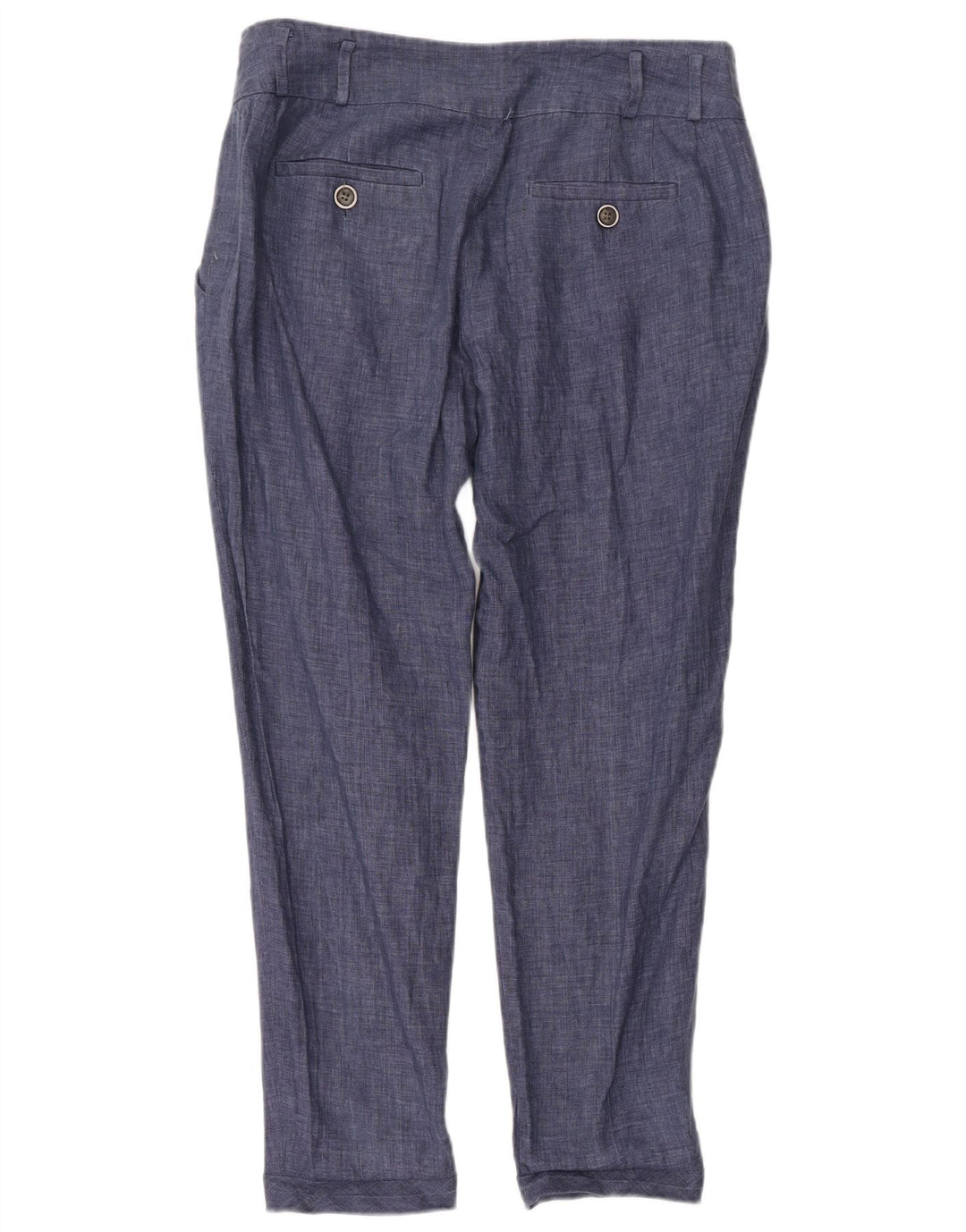 Zara Womens Pegged Chino Trousers Medium W28 L28 Navy Blue