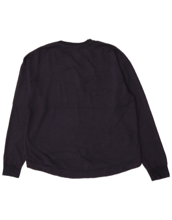 Ted Baker Womens Sweatshirt Jumper Size 4 Large Navy Blue Viscose
