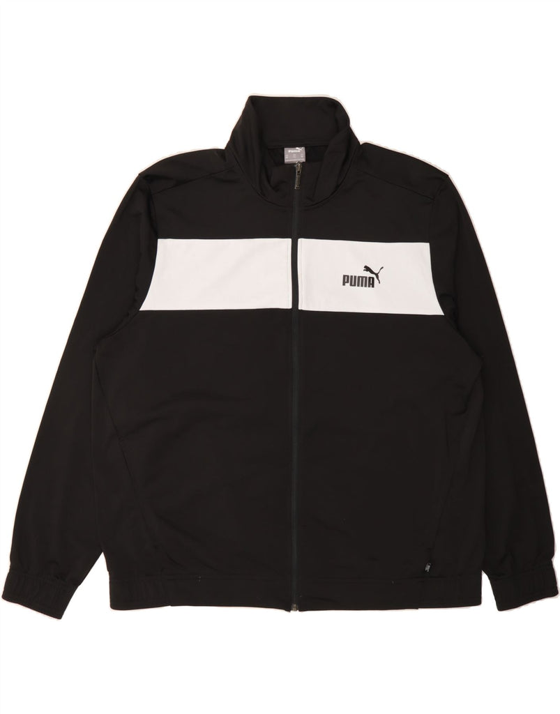 Giacca da tuta da uomo PUMA 2XL Poliestere color block nero