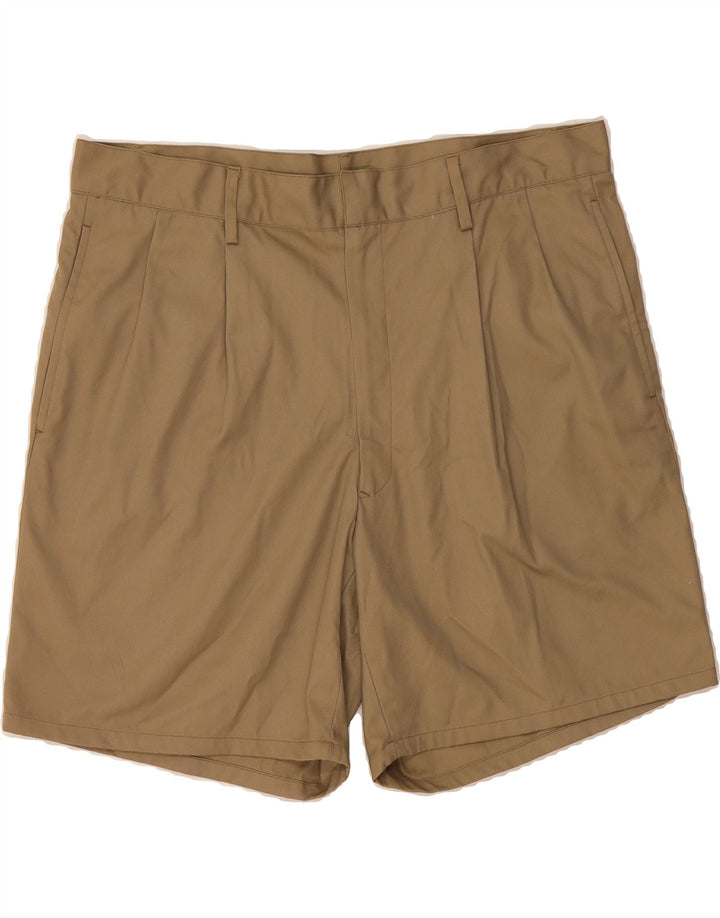 VINTAGE Mens Pegged Chino Shorts IT 54 2XL W36 Beige Polyester Vintage Vintage and Second-Hand Vintage from Messina Hembry 
